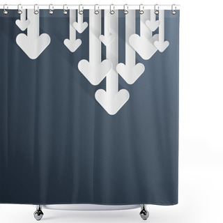 Personality  Paper Arrows Shower Curtains