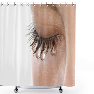 Personality  Woman Tears Shower Curtains