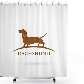 Personality  Dachshund Dog Symbol Shower Curtains