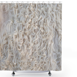 Personality  Sheepskin Background Shower Curtains