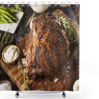 Personality  Homemade Grass Fed Prime Rib Roast Shower Curtains