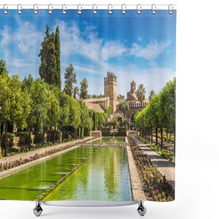 Personality  Fountains And Garden At Alcazar Shower Curtains