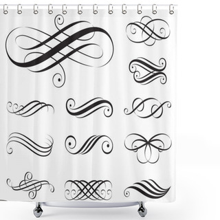 Personality  Elegance Elements Shower Curtains