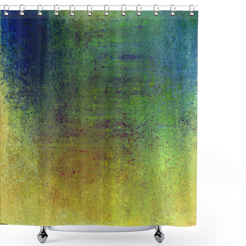 Personality  Abstract blue yellow texture background shower curtains