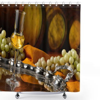 Personality  Glasses Of Grappa Shower Curtains