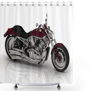 Personality  Motorcycle From The Side Shower Curtains