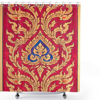 Personality  Traditional Thai Style Painting Art. Shower Curtains