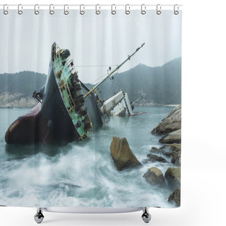 Personality  Wreck On The Coast  Shower Curtains