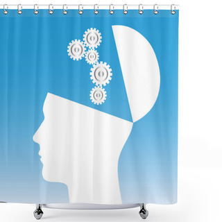 Personality  Human Head Shower Curtains
