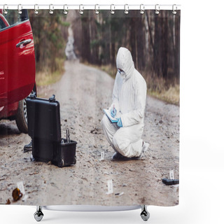 Personality  Crime Scene Investigation - Collecting Evidence Shower Curtains