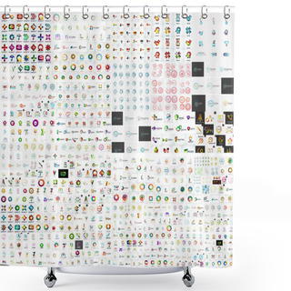 Personality  Logo Mega Collection Shower Curtains