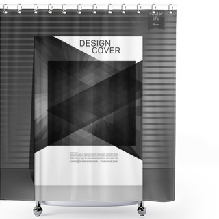 Personality  Cover Design. The Modern Concept Of Cover Design In The Polygonal Style. Photorealistic Image Covers For Books, Notebooks, Annual Report. Shower Curtains