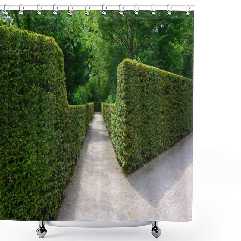 Personality  High Hedges In The Park In Germany. Shower Curtains