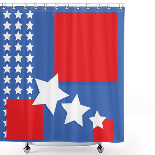 Personality  USA Background Shower Curtains
