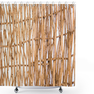Personality  Wicker Fence Shower Curtains