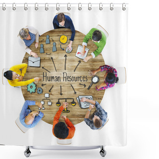 Personality  Human Resources Concept Shower Curtains