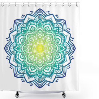 Personality  Mandala Colorful Ornament Shower Curtains