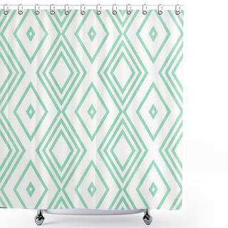 Personality  Watercolor Geometrical Pattern. Shower Curtains