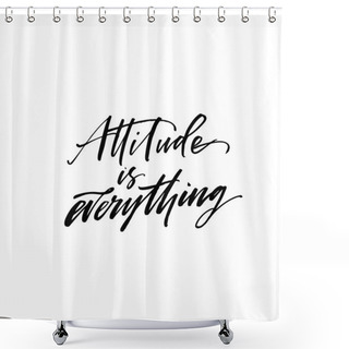 Personality  Inspirational Quote Calligraphy Shower Curtains