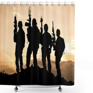 Personality  United States Army Rangers Shower Curtains