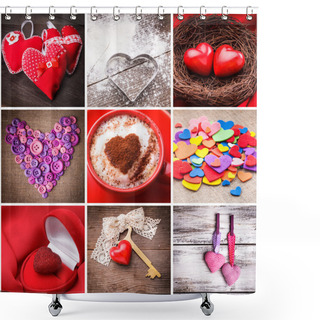 Personality  Various Hearts Shower Curtains