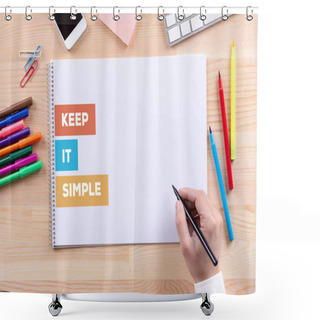 Personality  KEEP IT SIMPLE CONCEPT Shower Curtains