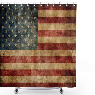 Personality  American Flag. Shower Curtains