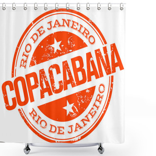 Personality  Copacabana Stamp Shower Curtains
