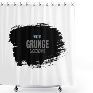 Personality  Grunge Brush Stroke Shower Curtains
