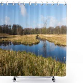 Personality  The Oeverlanden At Amstelveense Poel, A Marsh Area With A Rich Natural Diversity Including Many Birds, Wild Orchids And Other Rare Plants. Shower Curtains