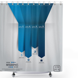 Personality  Minimal Infographics. Vector Shower Curtains