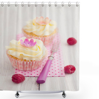 Personality  Two Cupcakes Shower Curtains