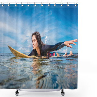 Personality  Swimming Shower Curtains