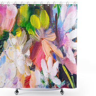 Personality  Oil Painting, Impressionism Style, Flower Painting, Still Painting Canvas, Artist, Painting, Shower Curtains