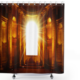 Personality  Church Shower Curtains