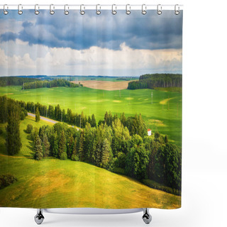 Personality  Summer Rural Landscape Shower Curtains