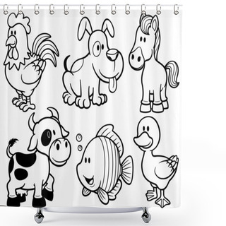Personality  Animals Shower Curtains