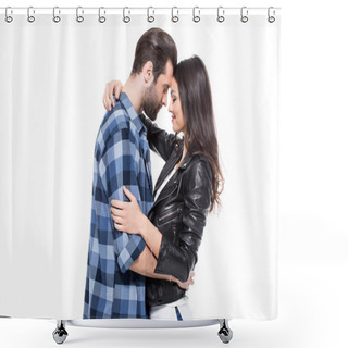 Personality  Beautiful Young Couple  Shower Curtains