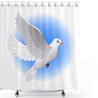 Personality  Beautiful Dove Shower Curtains