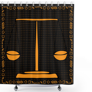 Personality  Libra Horoscope Sign Shower Curtains