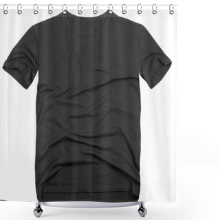Personality  Men's T-shirt Isolated On White Background. Shower Curtains