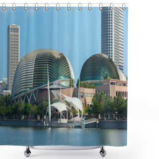 Personality  Esplanade Theatre In Singapore Shower Curtains