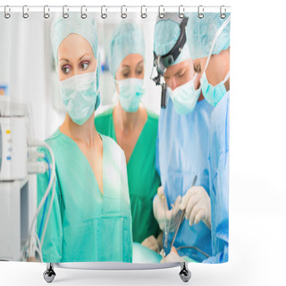 Personality  Surgeon Doctors  Working In Operation Theater Shower Curtains