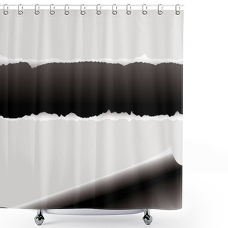 Personality  Curl Rip Shower Curtains