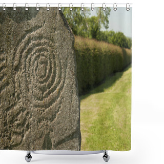 Personality  Symbol At Newgrange, Ireland Shower Curtains