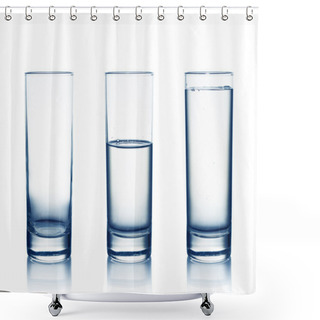 Personality  Water Glasses Shower Curtains