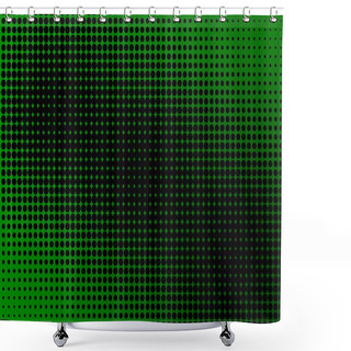 Personality  3d Abstract Dynamic Green Background On Black With Copy Space Shower Curtains
