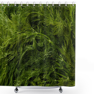 Personality  Full Frame Shot Of Fresh Dill For Background Shower Curtains