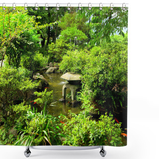 Personality  Chinese Traditional Garden Shower Curtains