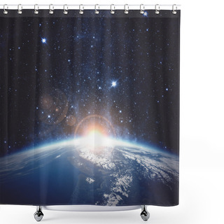 Personality  Sunrise Over The Earth. Elements Of This Image Furnished By NASA Shower Curtains